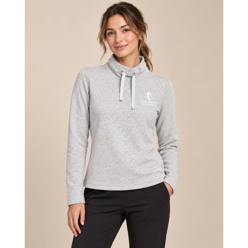 Tommy Bahama Womens Heather Grey Funnel Neck Pullover Sweatshirt Size M NEW